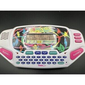 Tiger NAME THAT TUNE Vintage Electronic Handheld Video Game With Cartridge Works